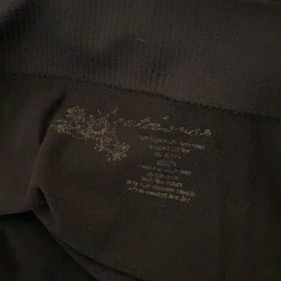 I DON'T CARE Rainbow Stretch Plus Size Black Leggings - Picture 10 of 10